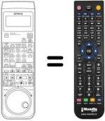 Replacement remote control Aiwa HV-F95AE