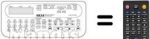 Replacement remote control RC-V466A