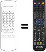 Télécommande équivalente Sinudyne SPAZIO2103A