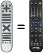 Télécommande équivalente RC1062
