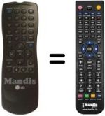 Télécommande équivalente RC1123334 / 00
