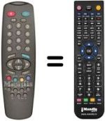 Télécommande équivalente Vestel 7270
