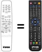 Télécommande équivalente Tensai TVR340VS