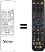 Télécommande équivalente RC305