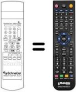 Télécommande équivalente RC307