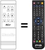 Télécommande équivalente RC37