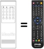 Replacement remote control RC40