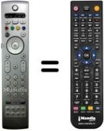 Télécommande équivalente Philips 42PF9730 / 10