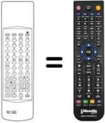 Télécommande équivalente RC590