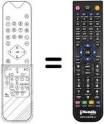 Télécommande équivalente Audiosonic KT8342