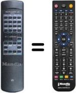 Télécommande équivalente RC61A