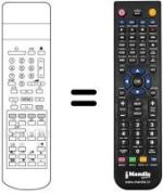 Télécommande équivalente RC8077