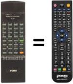 Télécommande équivalente RC901