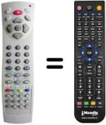 Télécommande équivalente Autovox AX14DVD24S