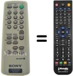 Télécommande équivalente Sony HCD-EP313