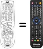 Télécommande équivalente JVC RX884R