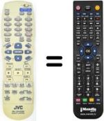 Télécommande équivalente JVC XV-N5