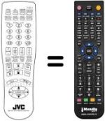 Télécommande équivalente JVC XV521BK