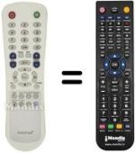 Télécommande équivalente Amstrad T2010