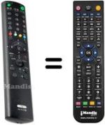Télécommande équivalente Sony KV-29FX66E