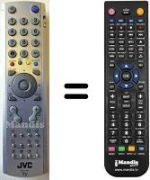 Télécommande équivalente JVC LT17E31SUG