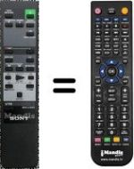 Télécommande équivalente Sony EV-C500E