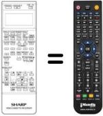 Télécommande équivalente Sharp RRMCG0570GESA