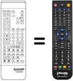 Télécommande équivalente Sharp RRMCG0605CESA