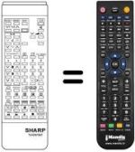 Télécommande équivalente Sharp RRMCG0682CESA