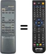 Télécommande équivalente RRMCG0960GE