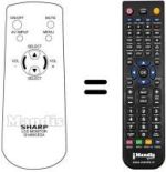 Télécommande équivalente Sharp LC150M2E