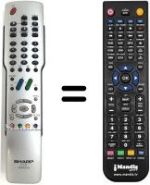 Télécommande équivalente Sharp LC-37GA3H