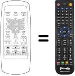 Télécommande équivalente Irradio MVS450SV