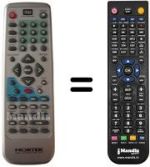 Télécommande équivalente REMCON516