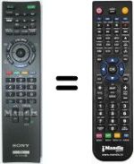 Télécommande équivalente Sony KDL-32EX420