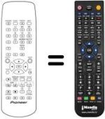 Télécommande équivalente Pioneer DBR-S400NL