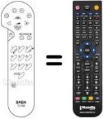 Replacement remote control REMCON1326