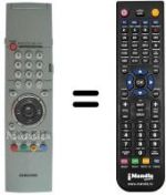 Télécommande équivalente Samsung AA59-00143C