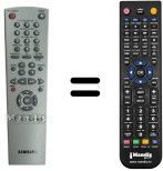 Télécommande équivalente Samsung SV651F