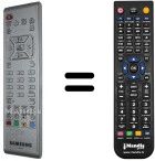 Télécommande équivalente Samsung LW17N13WX