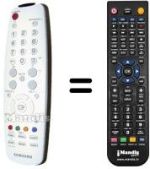 Télécommande équivalente Samsung TM-95