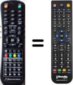Télécommande équivalente Schaub Lorenz LD24-D09HDB