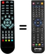 Télécommande équivalente Scott TVX156