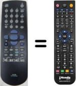 Télécommande équivalente Seg VCR5361