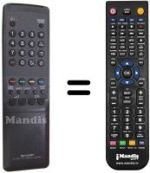 Télécommande équivalente Sharp RRMCG1032BMSA