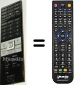 Télécommande équivalente Sony XEL-1