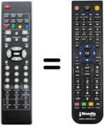 Replacement remote control Sunstech TLI1900T