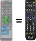 Télécommande équivalente REMCON1240