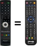 Télécommande équivalente Hisense LHDN32W12EU