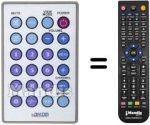 Télécommande équivalente Irradio XTL712